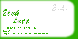 elek lett business card